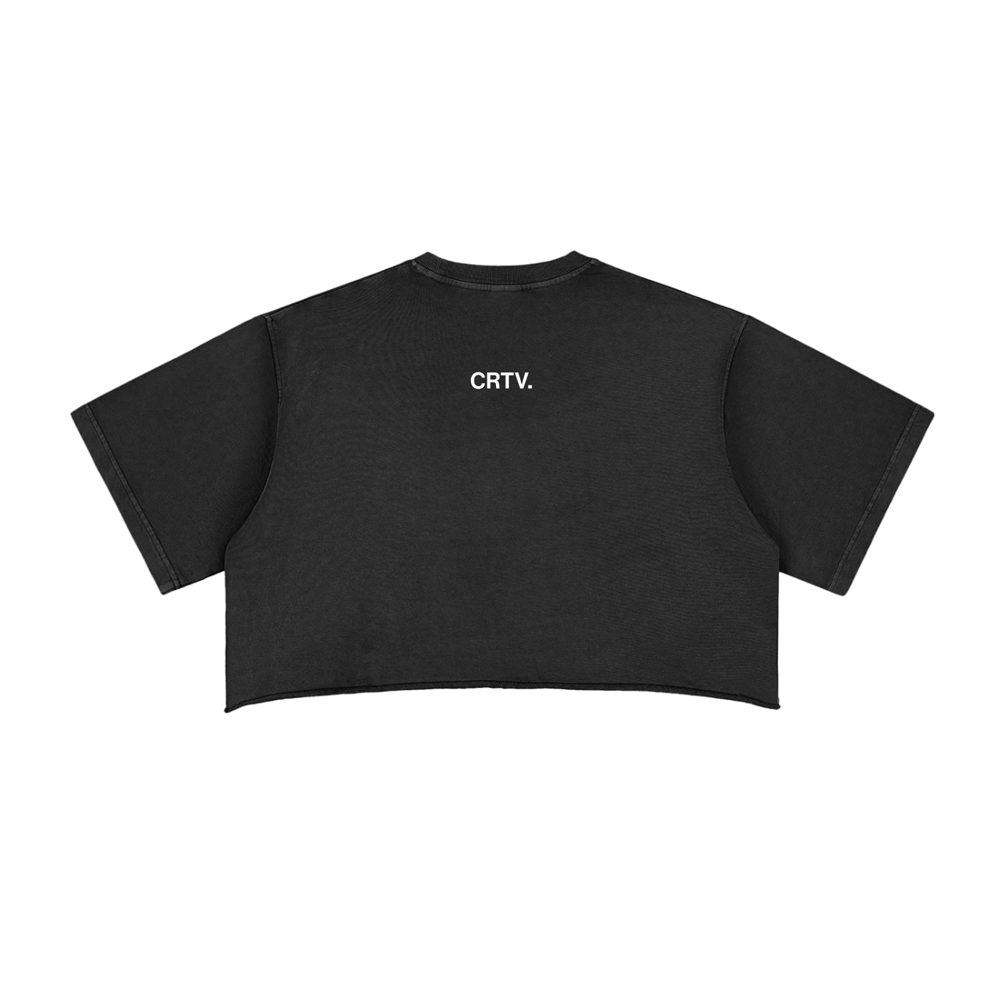 CRTV Statement Raw Hem Tee